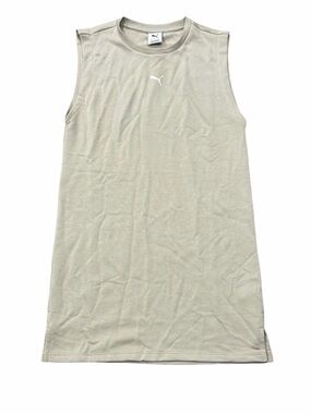 Puma - Tan / Beige / Khaki Sleeveless Athletic Pullover Dress Women’s Small